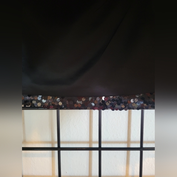 Studio Y Black Stretch Sequin Mini Skirt Christmas Gift NYE! New Condition - Picture 4 of 5